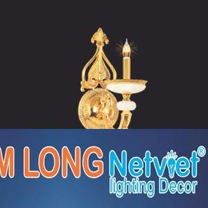 Đèn tường nến đồng phong cách cổ điển H600*D250