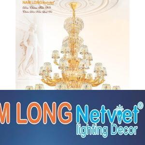 Đèn chùm pha lê tháp Ø1530*H2050+700 - E14*73 Lamp 144Kg