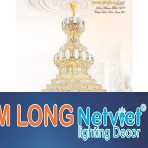 Đèn chùm pha lê tháp Ø1200*H2000+700 - E14*80 Lamp 98Kg