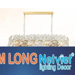 Đèn chùm pha lê Ø800-350*H270+400 - E14*10 Lamp 12Kg