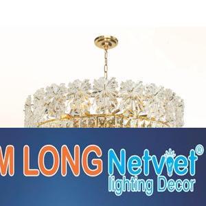 Đèn chùm pha lê Ø800*H280+400 - E14*15 Lamp 20Kg