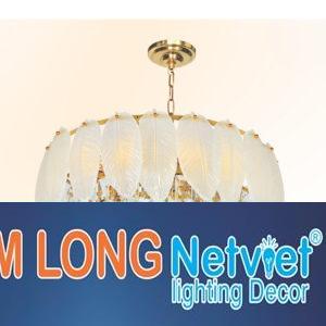 Đèn chùm pha lê Ø600*H250+500 - E14*10 Lamp 12Kg