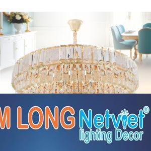 Đèn chùm pha lê Ø800*H300+500 - E14*21 Lamp W22Kg