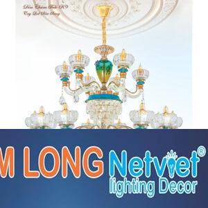 Đèn chùm pha lê Ø1050*H950+500 - E14*18 Lamp W39Kg