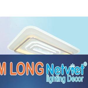 Đèn mâm ốp trần vuông mica Ø800-600*H80 Led 200W 3 màu ánh sáng
