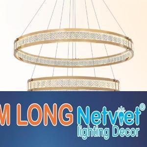 Đèn thả trần pha lê Ø800-600-400*H1500 - LED 200W 3 CĐ