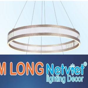 Đèn thả trần pha lê - mica Ø600-400*H1200 - LED 160W 3 CĐ