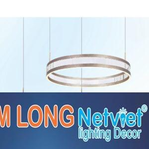 Đèn thả trần pha lê - mica L800 Ø600-400*H1200 - LED 160W 3 CĐ