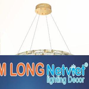 Đèn thả trần pha lê Ø600*H1200 - LED 100W 3 CĐ