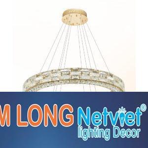 Đèn thả trần pha lê Ø800-600*H1200 - LED 220W 3 CĐ