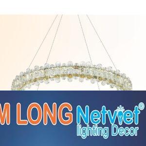 Đèn thả trần pha lê Ø600*H1200 - LED 80W 3 CĐ