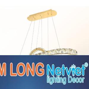 Đèn thả trần pha lê L1000-350-400*H1200 - LED 160W 3 CĐ