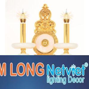 Đèn tường nến đồng phong cách cổ điển H600*W300