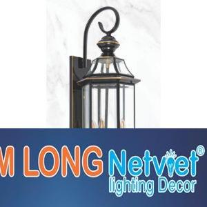 Đèn vách đồng chao kính H650*W210*D230 E14 x 3 lamp