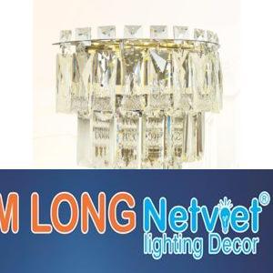 Đèn vách pha lê H300*W230*D140 Led 24W 3 CĐ
