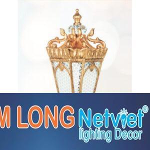 Đèn trụ sân vườn NVT 222 A - E27*1 màu đồng