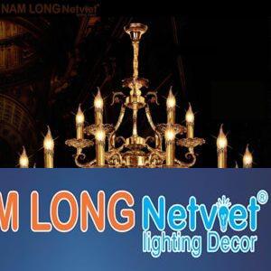 Đèn chùm đồng cao cấp Ø1000*H700+500, E14*18 lamp