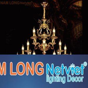 Đèn chùm đồng cao cấp Ø1200*H1100+500, E14*24 lamp