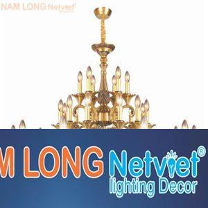 Đèn chùm đồng cao cấp Ø1200*H800+500, E14*30 lamp