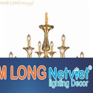 Đèn chùm đồng cao cấp Ø780*H570+500, E14*12 lamp