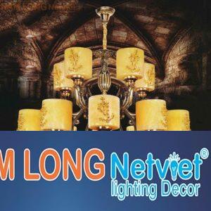 Đèn chùm đồng cao cấp Ø900*H800+500, E27*18 lamp