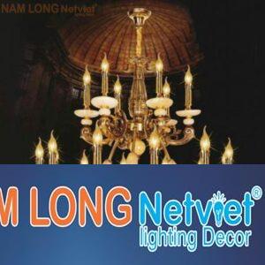 Đèn chùm đồng cao cấp Ø920*H850+500, E14*18 lamp+E27*3