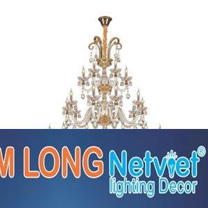 Đèn chùm nến Ø1350*H1650+700, E14*30 lamp, 70 large crystals K9, 120 small crystals K9