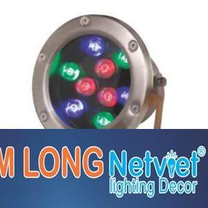 Đèn dưới nước 9W (140*180) đổi màu