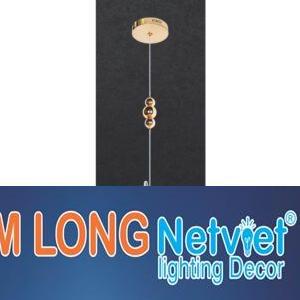 Đèn thả trang trí Ø200*H1000 - Led 3 màu ánh sáng