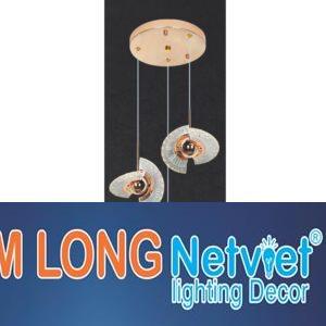Đèn thả trang trí Ø400*H900 - Led 3 màu ánh sáng