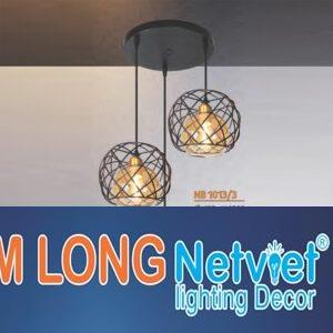 Đèn treo quán kiểu sang trọng Ø450*H1000, E27*3 Lamp