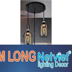 Đèn treo quán Ø300 x H800, E27 x 3 lamp