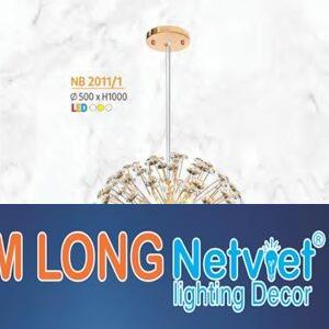 Đèn thả trần Pha Lê trang trí Ø500*H1000 - LED 3 CĐ