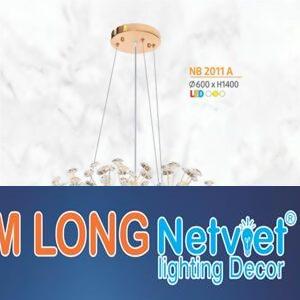 Đèn thả trần Pha Lê trang trí Ø600*H1400 - LED 3 CĐ
