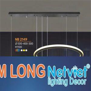 Đèn thả trần trang trí Ø500-400-300*H1100 - Led 3 màu