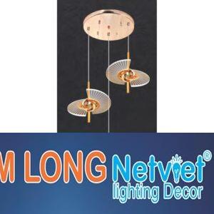 Đèn thả trần trang trí Ø500*H1100 - Led Ánh Sáng Vàng