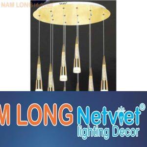 Đèn treo Led 6W*12 Lamp Kiểu Sang Trọng Ø600*300*H1200, Ánh sáng vàng