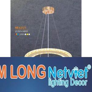 Đèn thả trần trang trí Ø350*H800 - Led 3 màu - 60W