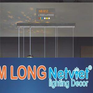 Đèn thả trần trang trí L1000*H1000 - Led 3 màu