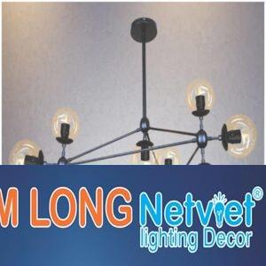 Đèn thả kiểu coffee Ø1000*H920+500, E14*10 lamp