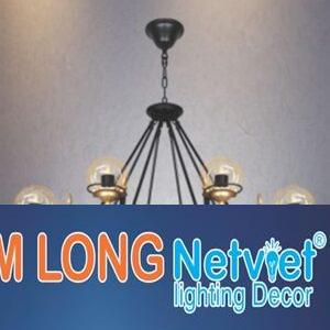 Đèn thả kiểu coffee Ø900*H700+500, E27*8 lamp