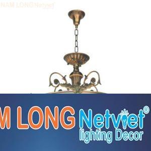 Đèn thả đồng cao cấp Ø400*H500+400, E27*3 lamp
