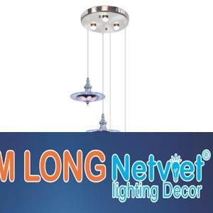 Đèn thả bàn ăn Ø270*H1000, LED 12W*4+3W*3