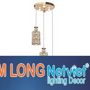 Đèn thả bàn ăn Ø300*H800, LED 7W*3 lamp, ánh sáng vàng