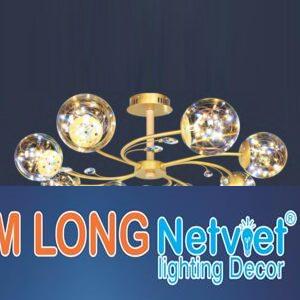 Đèn chùm trang trí phong cách trang trọng Ø800*H250 - LED 3 CĐ