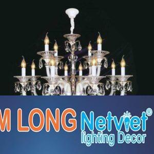 Đèn chùm nến Ø900*H800+500, E14*12 lamp, 27 large crystals K9, 65 small crystals K9 NC 021/12A