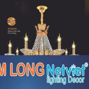 Đèn chùm đồng phong cách cổ điển Ø950*H750+600, E14*14 lamp