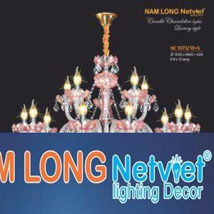 Đèn chùm nến phong cách trang trọng Ø1000*H800+600, E14*15lamp