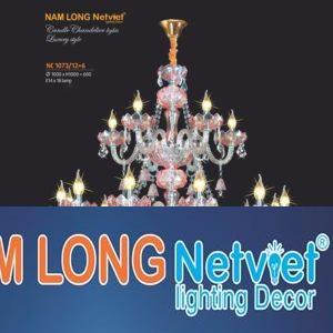 Đèn chùm nến phong cách trang trọng Ø1000*H1000+600, E14*18 lamp