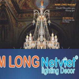 Đèn chùm nến phong cách trang trọng Ø1100*H1200+600, E14*18 lamp